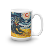 Doberman (uncropped) STARRY NIGHT Mug-15oz