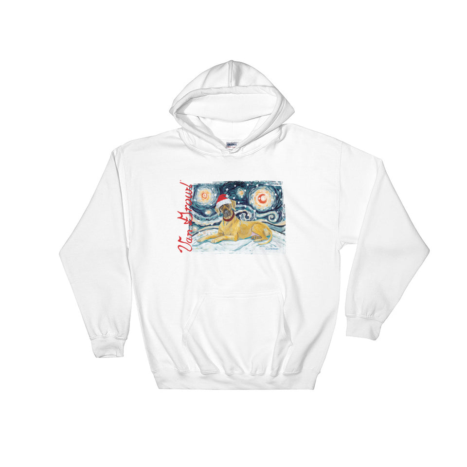 GreatDane (Uncrop) Snowy Night Hoodie