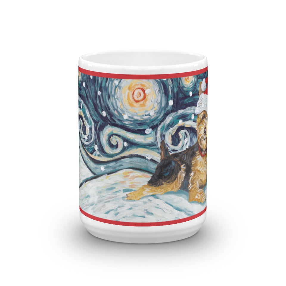 Yorkshire Terrier Snowy Nigh Mug - 15oz