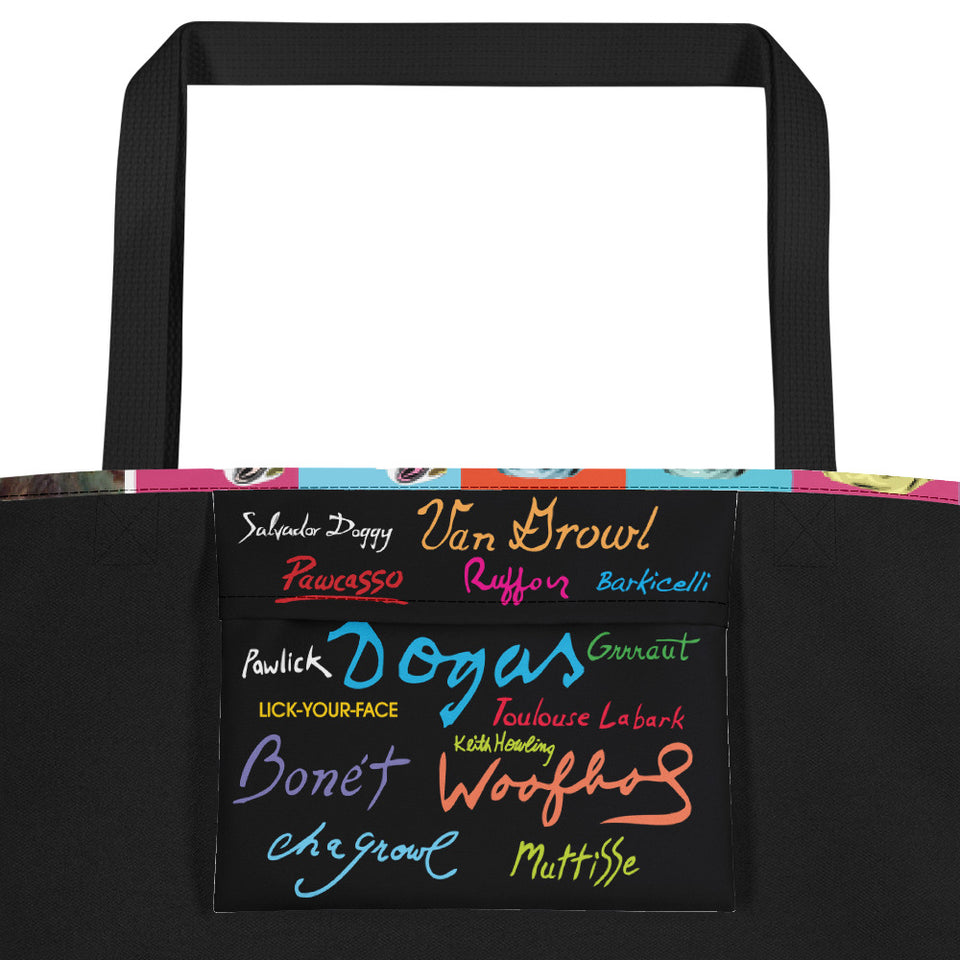 "The Art of Being a Dog" Beach Bag with Pocket