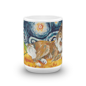 Collie (white stripe) STARRY NIGHT Mug-15oz