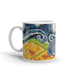 Pit Bull Terrier (grey) STARRY NIGHT Mug-15oz