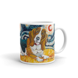 Basset Hound STARRY NIGHT Mug-15oz