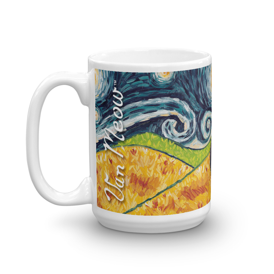 Tuxedo (shorthaired) STARRY NIGHT Mug 150z