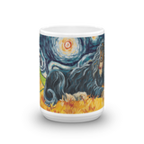 Afghan Hound (black & tan) STARRY NIGHT Mug -15oz