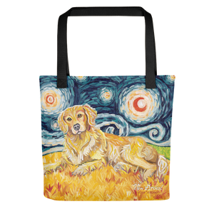 Golden Retriever STARRY NIGHT Tote