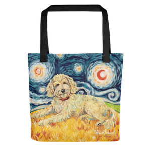 Doodle (golden) STARRY NIGHT Tote
