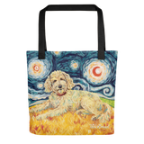 Doodle (golden) STARRY NIGHT Tote
