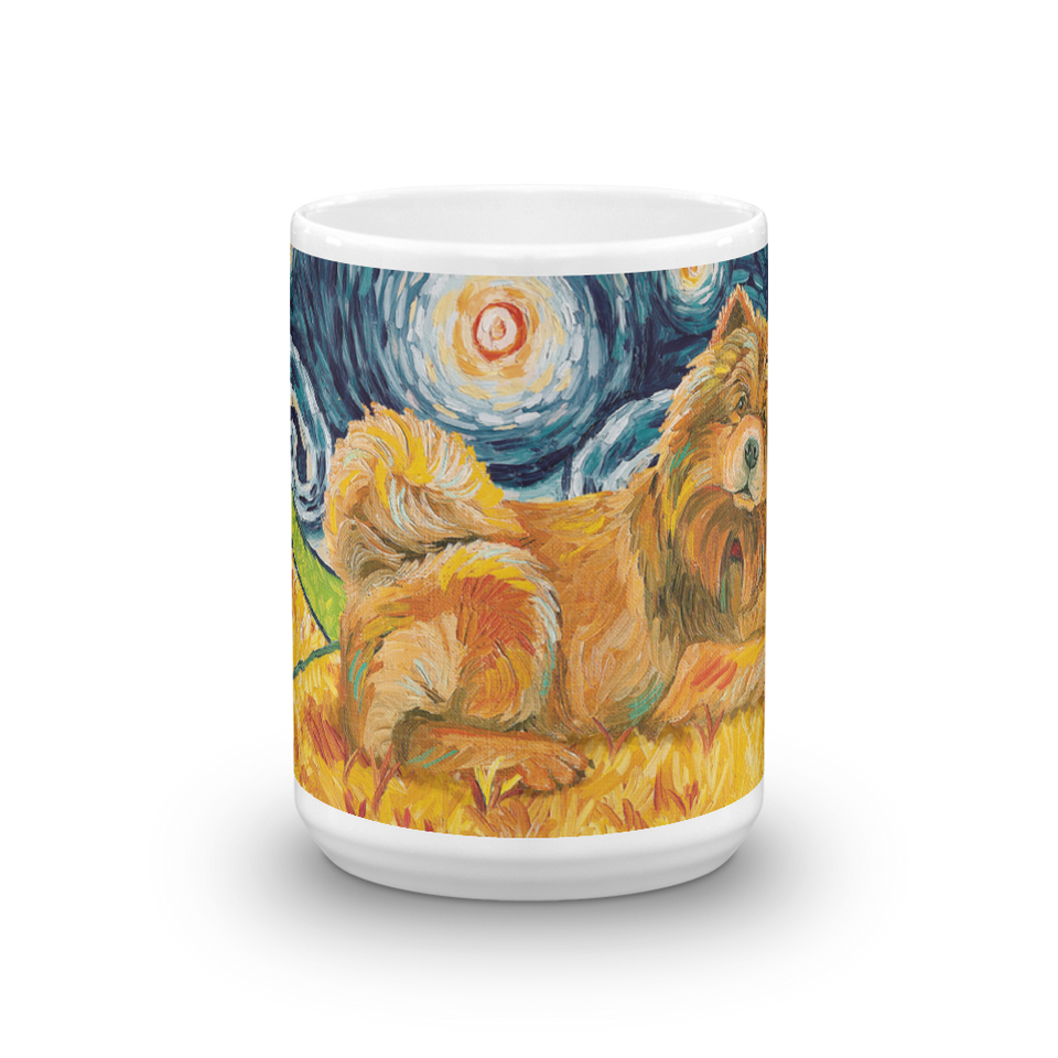 Chow (light) STARRY NIGHT Mug-15oz