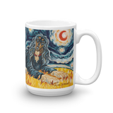 Afghan Hound (black & tan) STARRY NIGHT Mug -15oz