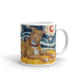 Pit Bull Terrier (tan) STARRY NIGHT Mug-15oz