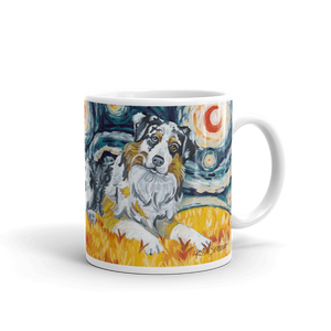 Australian Shepherd STARRY NIGHT Mug-15oz