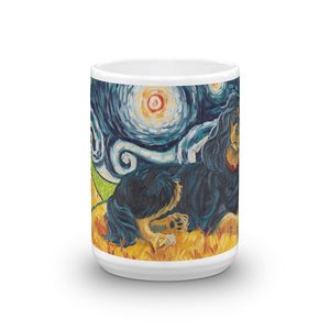 Cavalier King Charles (black & tan) STARRY NIGHT Mug-15oz