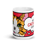 Cat, Coffee Mug, Cat Lover Gift, Personalized Mug, Best Cat Mom, Personalized Gift, Pop Art Mug