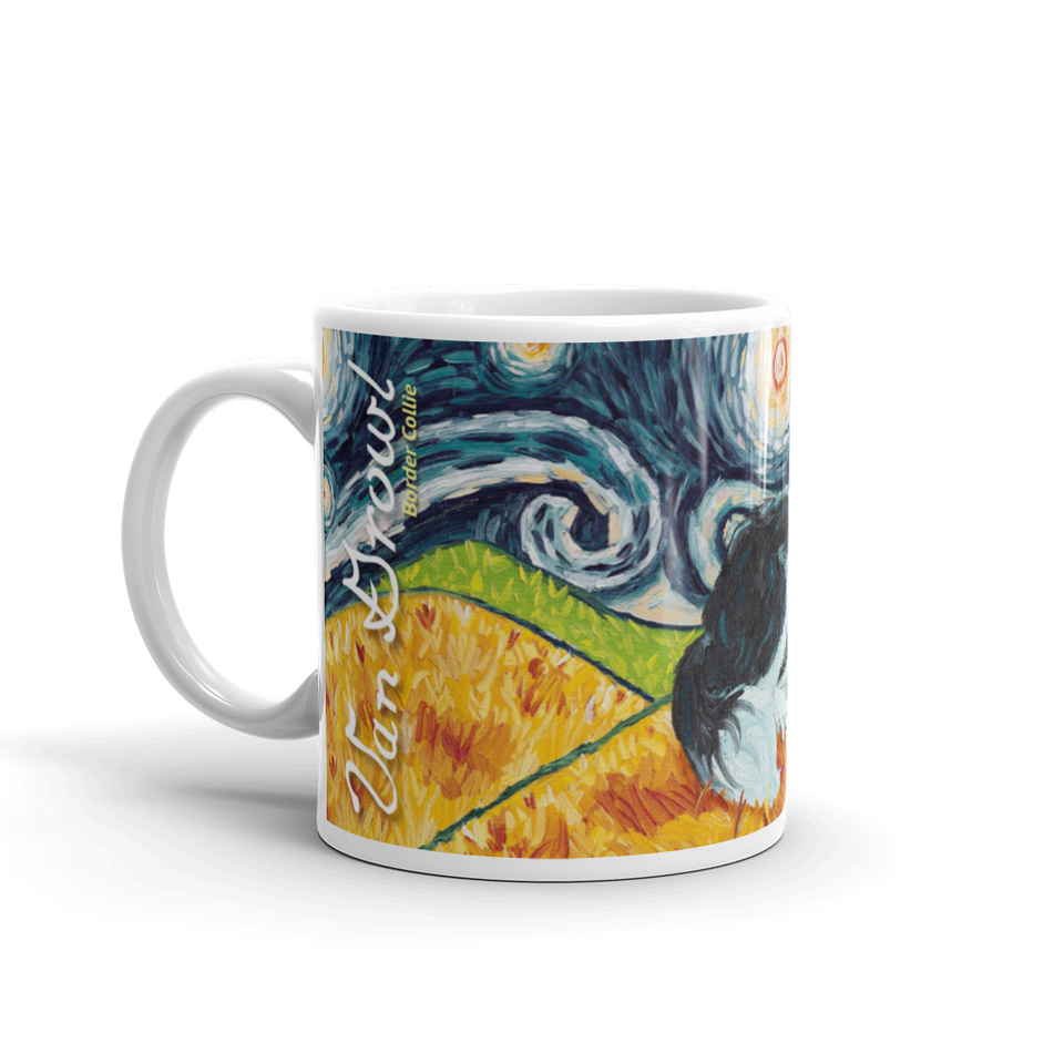 Border Collie STARRY NIGHT Mug-15oz