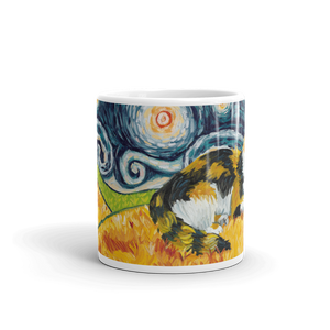 Calico (longhaired) STARRY NIGHT Mug - 15oz