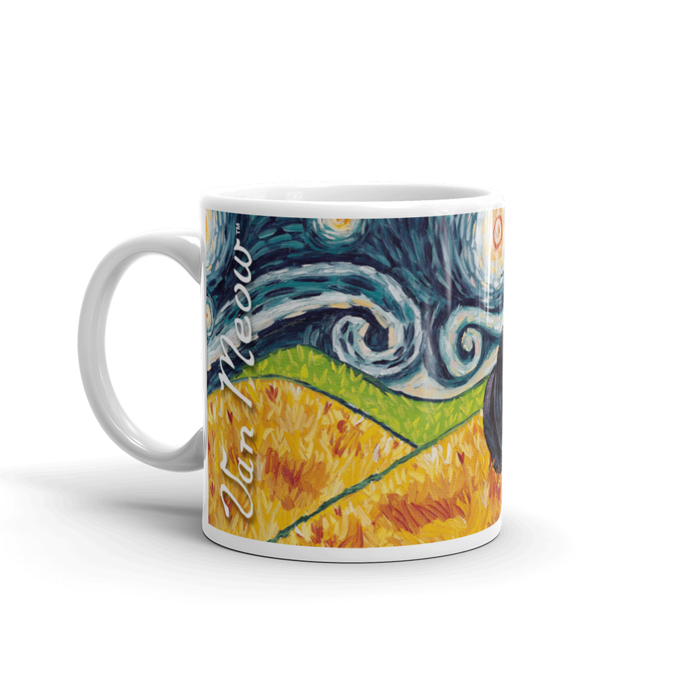 Tuxedo (shorthaired) STARRY NIGHT Mug 150z