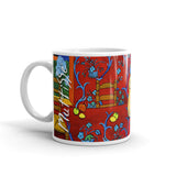 Pug Coffee Mug, Pug Mug, Dog Lover gift, Pug Art inspired by Henri Matisse